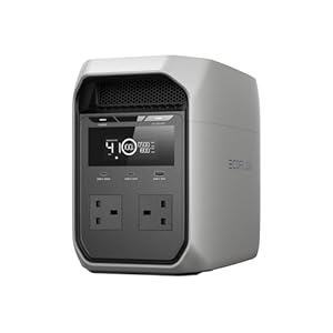 EF ECOFLOW DELTA 3 Classic Portable Power Station, 1024Wh LiFePO4 Battery, 1800W AC Output (3600W Surge), 100W USB-C, 1-Hour Fast Charging, Solar Generator for Camping, RV, Home Backup