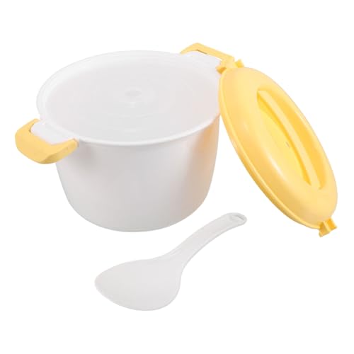 PRETYZOOM Small Microwave Rice Cooker Steamer: 1.8l Rice Vegetable Cooking Tool - Multi-purpose Microwave Cookware For Heating And Steaming