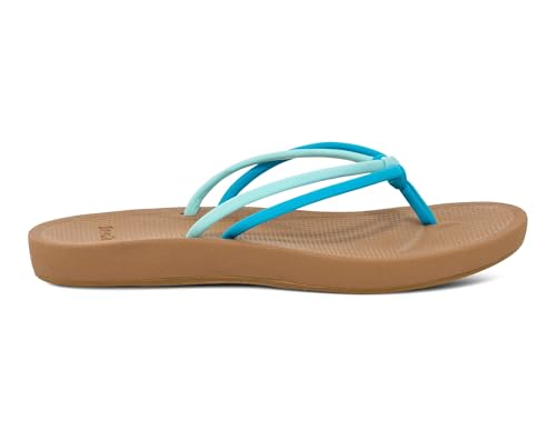 Image of Sanuk Womens Cosmic Sands | Water Resistant Flip Flops for Women | EVA Footbed With Arch Support | Women's Beach Sandals