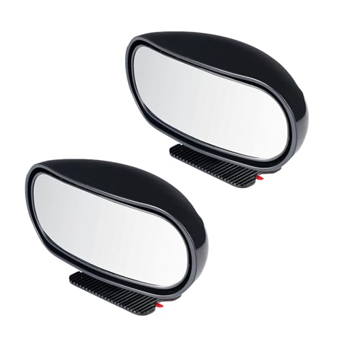 Cyberwork 2pcs Retroviseur Miroir D'angle Mort Rétroviseur Conduite Accompagnée Grand Angle Latéral Auxiliaire Réglable Auxiliaire Réglable Plusieurs...