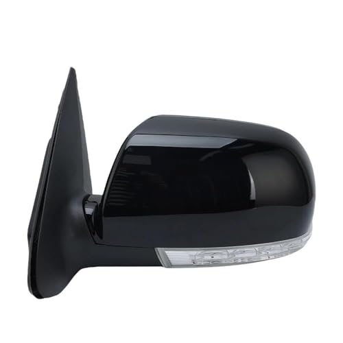 Rétroviseur de porte droit noir à 5 fils compatible avec les modèles Hyundai Santa Fe CM