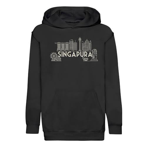 Singapura sweat à capuche enfant idéal pour le voyage et l'école au quotidien