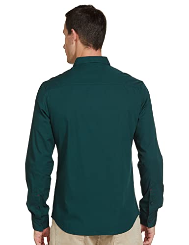Image of The Indian Garage Co Men Slim Fit Solid Full Sleeves Cutaway Collar Casual Shirt