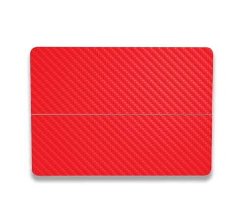 Image of MightySkins Carbon Fiber Skin Compatible with Microsoft Surface Laptop Studio 2 (2023) Full Wrap Kit - Solid Red | Protective, Durable Textured Carbon Fiber Finish | Easy to Apply | Made in The USA