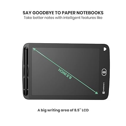 Image of LCD Writing Tablet, 8.5-inch Drawing Board, Digital Notepad with Stylus, Black