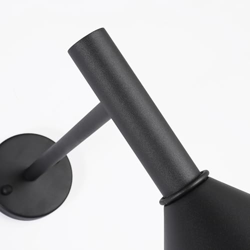 19in. Satin Black Outdoor Gooseneck Barn Light Fixture with 15in. Long Extension Arm - Wall Sconce Farmhouse, Vintage, Antique Style, Black by KUNGHEYFATCHOY - Image 8