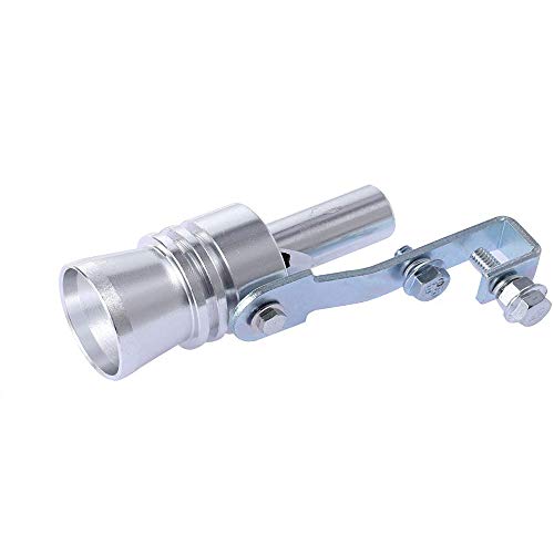 Mirrwin Turbocompresor Simulador de Aluminio Turbo Simulador Tubo de Escape Escape Turbo Silbato Tubo Simulador de Válvula Silbato Turbo Sonido Tubo Válvula de Control de Escape Automóvil Universal