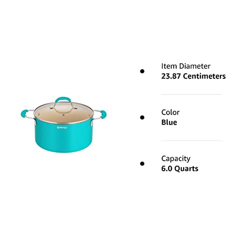 Eppmo Ceramic Stockpot, Induction Pot With Lid, Non-Toxic Easy Cooking Stockpot, 5.9 Qt #TOP7