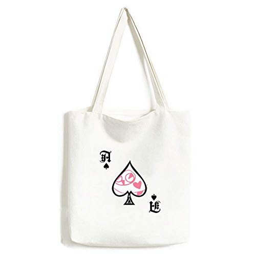 Sac à main en forme de cœur lavable motif poker bêche artisanat