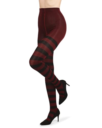 MeMoi Grand Stripe Cotton Blend Sweater Tights2