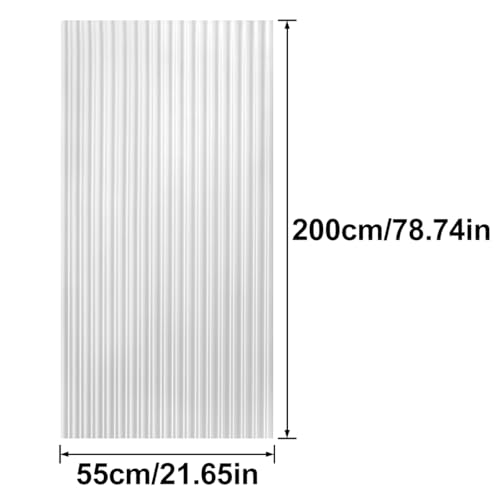 Vinilo decorativo para ventana 3D 55x200 cm blanco miniatura 2