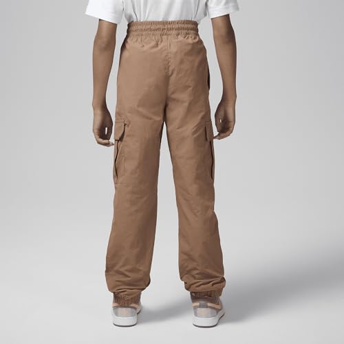 Jordan Big Kids' Double Cargo Pants (95D379-X1I, Archaeo Brown)2