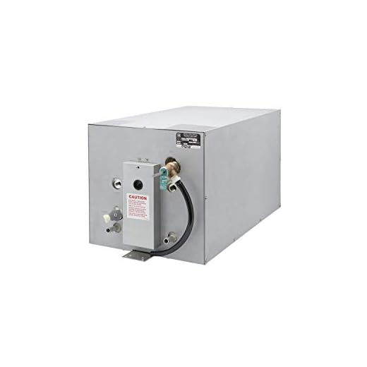 Whale HF2000 Water Heater, 20 Gal., 120V, 100 PSI, Horizontal Mount, Double-Wall Front Heat Exchanger, Galvanized Steel Exterior