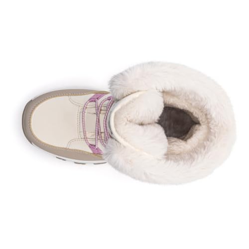 Image of HOBIBEAR Kids Winter Snow Boots Waterproof Outdoor Warm Faux Fur Lined Shoes