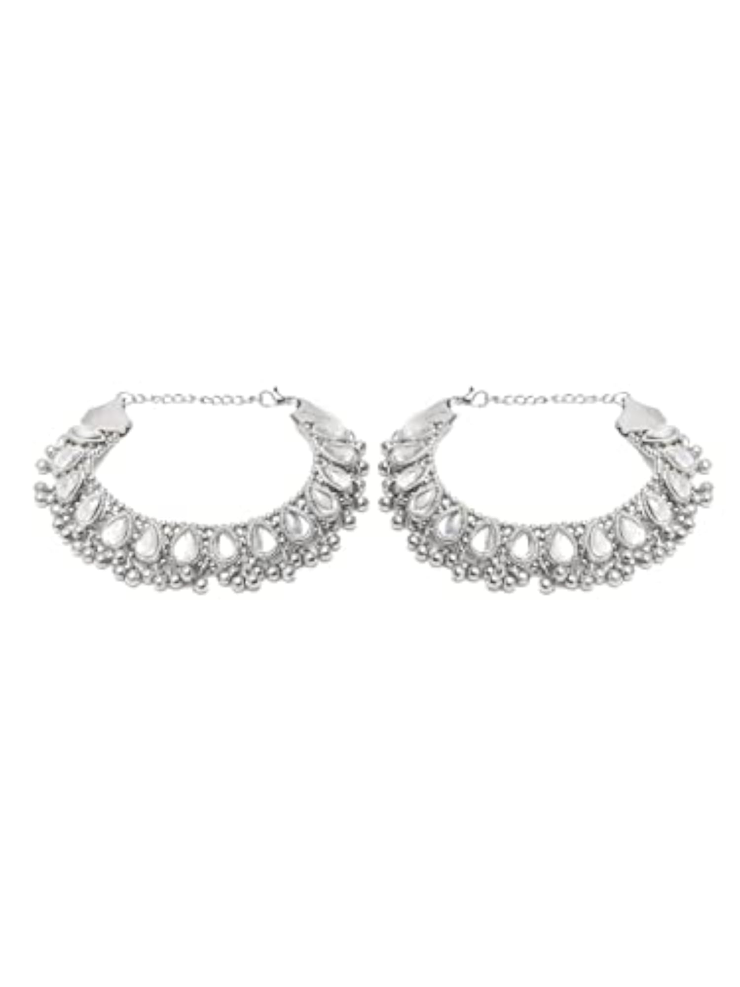 German Silver Plated Stylish Anklets for Women (Style 4)