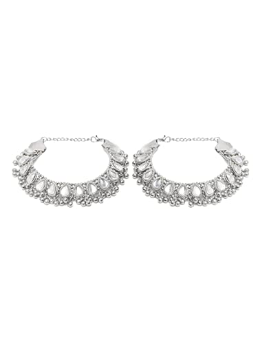 German Silver Plated Stylish Anklets for Women (Style 4)