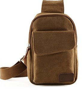 Pack de poitrine sac en toile hommes petit sac à dos à bandoulière sport