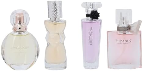 Perfumes Perfume Set, Elegant Calm Exquisite 4pcs Perfumes for Women – Floral Fruity Fragrance, Long Lasting – Ideal Gift