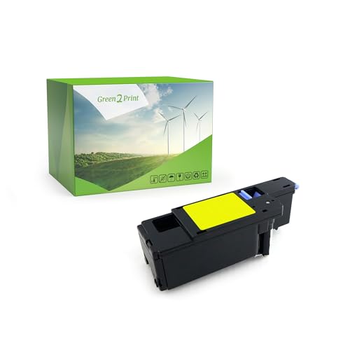 Green2Print Toner gelb 1400 Seiten ersetzt Dell 593-11019, WM2JC, 593-11143, W8X8P passend für Dell 1250C, 1350CNW, 1355CNW, 1355CN, C1760NW, C1765NF, C1765NFW