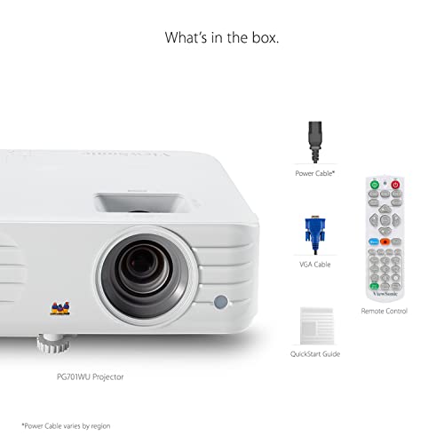 Miniatura 8 de Viewsonic Pg701wu Vidéo-Projecteur Projecteur À Focale Standard 3500 Ansi Lumens Dmd Wuxga 1920x1200 Blanc