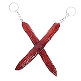 EPIGEIST 2stücke Teiliges Realistische Kunst-Food Schlüsselanhänger Simulierte Wurst- Für Taschen Einzigartige Für Food-Liebhaber Quirky Accessoires