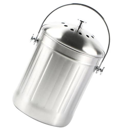 Cubo de basura para compostaje Outanaya con filtro de carbón activado antiolores 8