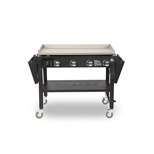 PIT BOSS PB757GS Cast Iron Gas Griddle, Black