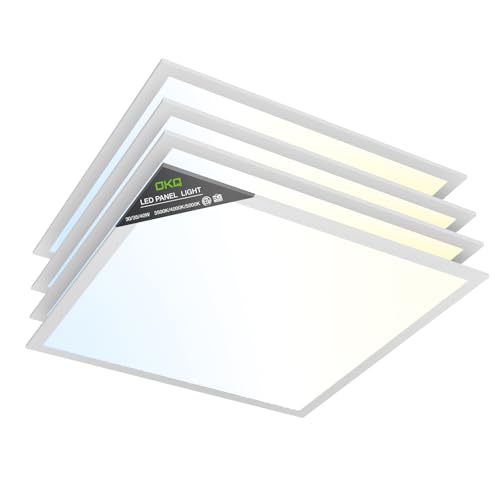 OKQ 2x2 LED Flat Panel Light Drop Ceiling Office Fixture,5 CCT 3000K-6500K Adjustable & 5 Wattage...