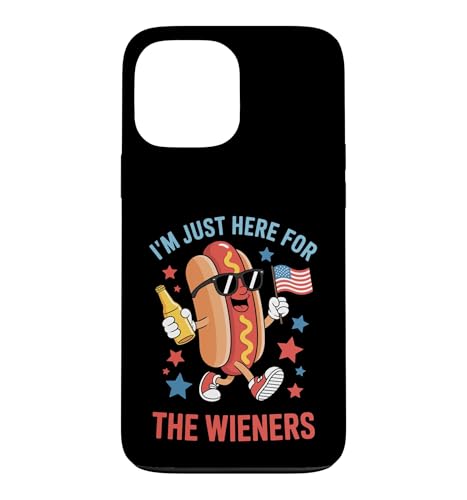 American Hotdog Here For The Wieners 4th of July �z�b�g�h�b�O �X�}�z�P�[�X iPhone 13 Pro Max �p