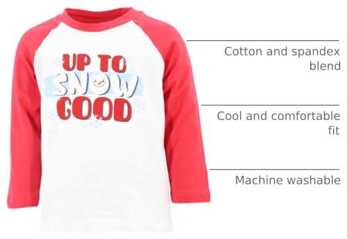 Image of Unique Baby Boys Long Sleeve Raglan Graphic T-Shirt for Toddlers and Kids