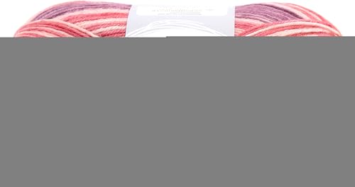 Gründl Hot Socks Verona, 4-fach, 100 g Violett/Azalee/Himbeere-Meliert