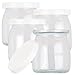 Rosenstein & Söhne Zubehör zu Macchina per yogurt: Set di 4 bicchieri di ricambio con coperchi per yogurtiera JM-200/300, 180 ml ciascuno (Yogurt macchina)