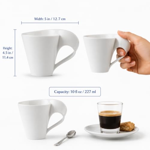 Taza de café Villeroy & Boch NewWave 227 ml porcelana blanca miniatura 2