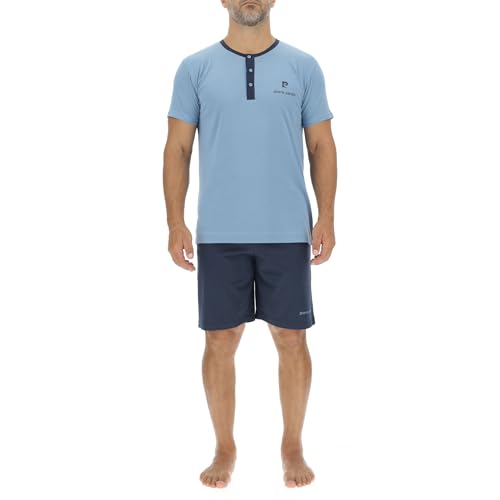 Pierre Cardin Underwear Homme Pca/1/Enc/228 Ensemble De Pijama, Bleu Clair/Bleu Marine, XL EU