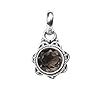 Smoky Quartz Stone Pendant 925 Sterling Silver Pendant For Women Natural Round Gemstone Handmade Pendant Gift For Her #1
