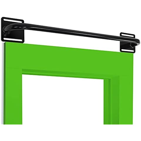 Ultimate Body Press Wall Mounted Doorway Pull Up Bar - Classic Straight Bar, Black, (WMPD-S) Cover