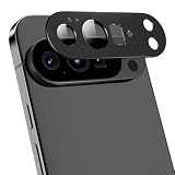 Podick カメラフィルム Google Pixel 10 ProXL用 カメラ保護 9H強化ガラス アルミ合金 グーグル ピクセル10ProXL カメラカバー 高透過率 黒縁取り 露出オーバー防止 キズ防止 全面保護 耐衝撃 飛散防止 指紋防止 気泡ゼロ 極薄 レンズプロテクター (ブラック)