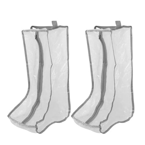 Bolsas de PVC para botas de esquí con cremallera impermeable: fundas transparentes y reutilizables