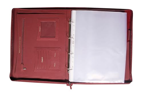 Image of Sukeshcraft Pu Multiuse 25 File Sleeve for Documents, Certificates, Fixed Deposit Receipt, Portfolio B4 Size Documents Holder for Sports, Office, Home, School