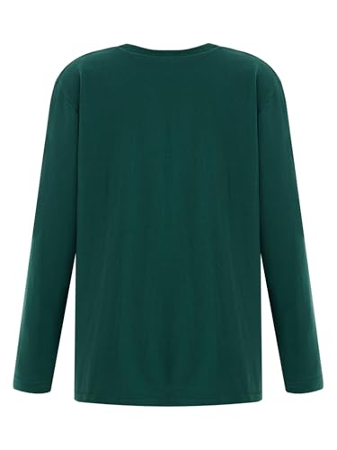 TiaoBug Kids Girls Boys Compression Athletic Performance Undershirt Long Sleeve Cotton Shirts Underwear2