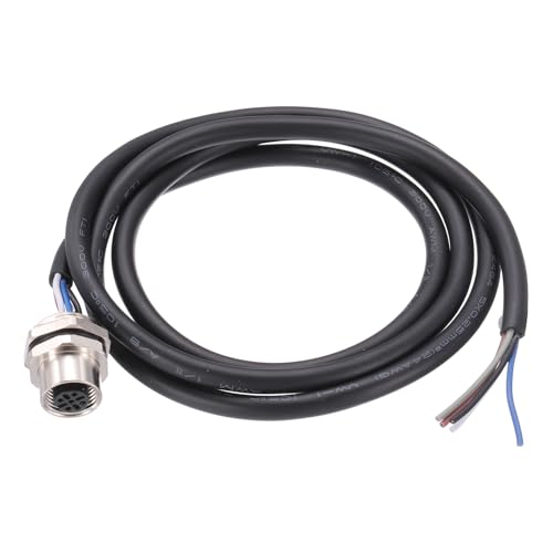 Câble connecteur aviation M12 5 broches femelle 1m adaptateur montage panneau 60V 4A