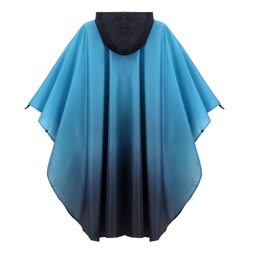 Image of salamra Rain Poncho Jacket - Hooded Waterproof Raincoat with Pocket for Women Men Adults