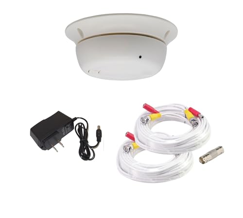 Evertech HD 1080P Nanny Covert Hidden Security Camera with Power Supply and Video Power Cable Set