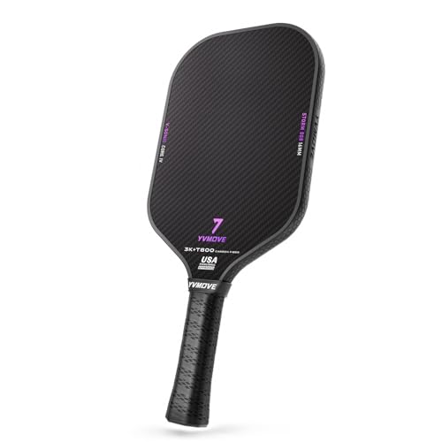 YVmove T800+3K Carbon Fiber Pickleball Paddle with 16mm V-Sonic IV Dynamic Core, Premium Pickle Ball