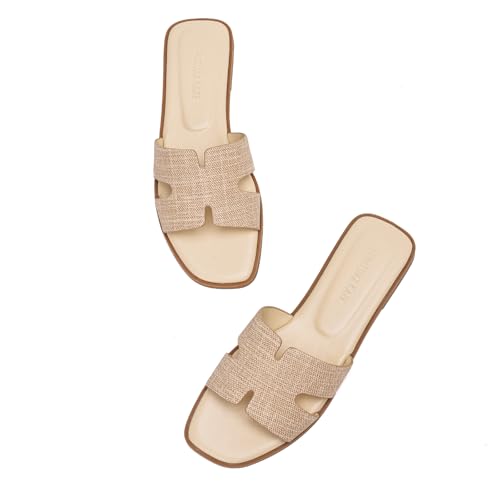 Image of Stratuxx Kaze Women's Open Toe Flat Dress Slide Sandals
