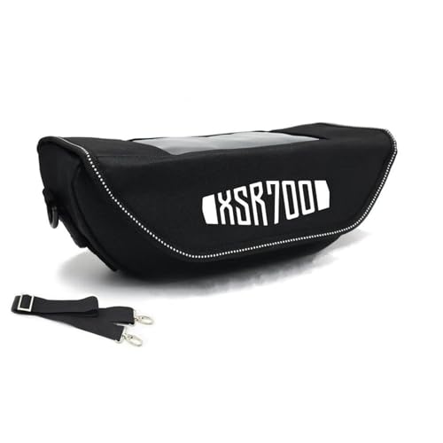 オートバイ用旅行用収納 に適合するヤマハ XSR700 XSR 700 2022 2023 用 バイクハンドルバーバッグ 防水 スマホ収納バッグ 旅行用ナビゲーションバッグ ツール バイク撥水 ツーリング ツールサドル(黒1)