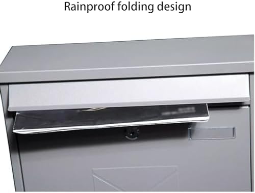 Outdoor Wall Mount Mailbox with Post, Durable Garden Mailbox for Home & Coffee Shop, Stylish Weather-Resistant Postbox for Outside Use