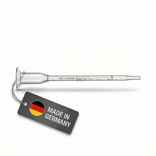 Lantelme Glas Vinometer 0 bis 25 Vol% Alkoholmeter zur präzisen Messung des Alkoholgehalts | In Obstwein Fruchtwein Bier Wein | Ideal für Hobby Winzer und Herstellung eigener Getränke