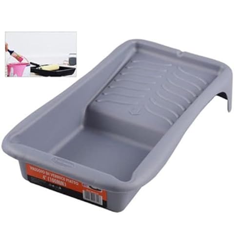 Trade Shop - VASSOIO PER RULLO PER PITTURA VASCHETTA PER VERNICE PITTURARE ABS 35X17 CM 90322 -
