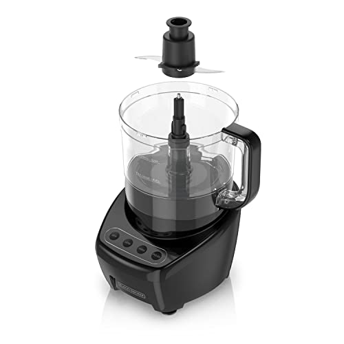 BLACK+DECKER Food Processor and Vegetable Chopper, Stainless Steel Blade, 8-Cup Capacity, 450W Power with Attachments to Shred, Slice, Mince, Grind, and Puree - image 7